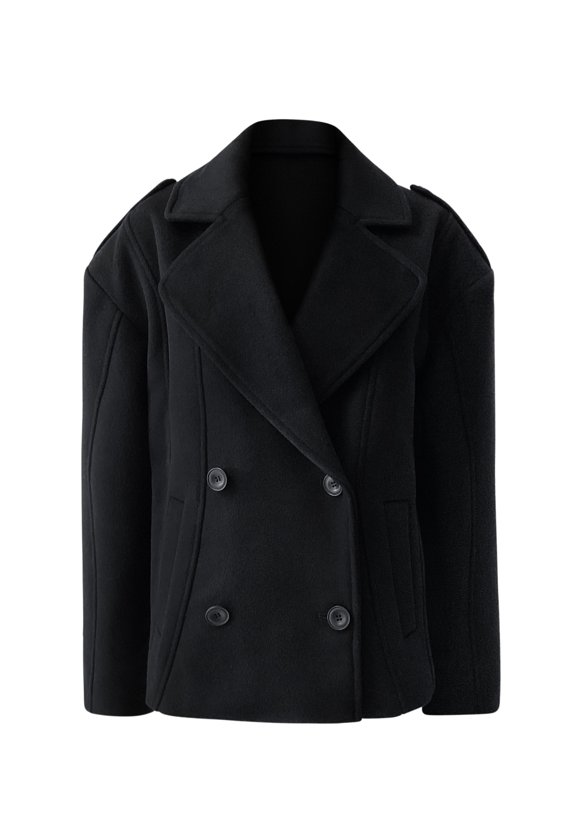 OW Collection Jacke 'Presley' in Schwarz: Vorderseite