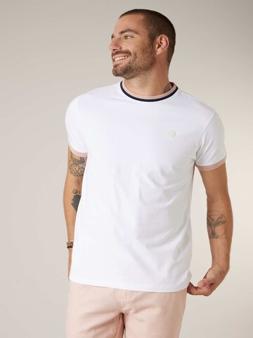 T-Shirt ' GABIN ' Deeluxe en blanc : devant