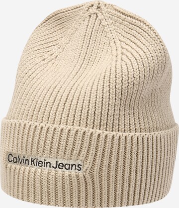 Calvin Klein Jeans Mütze in Beige: predná strana