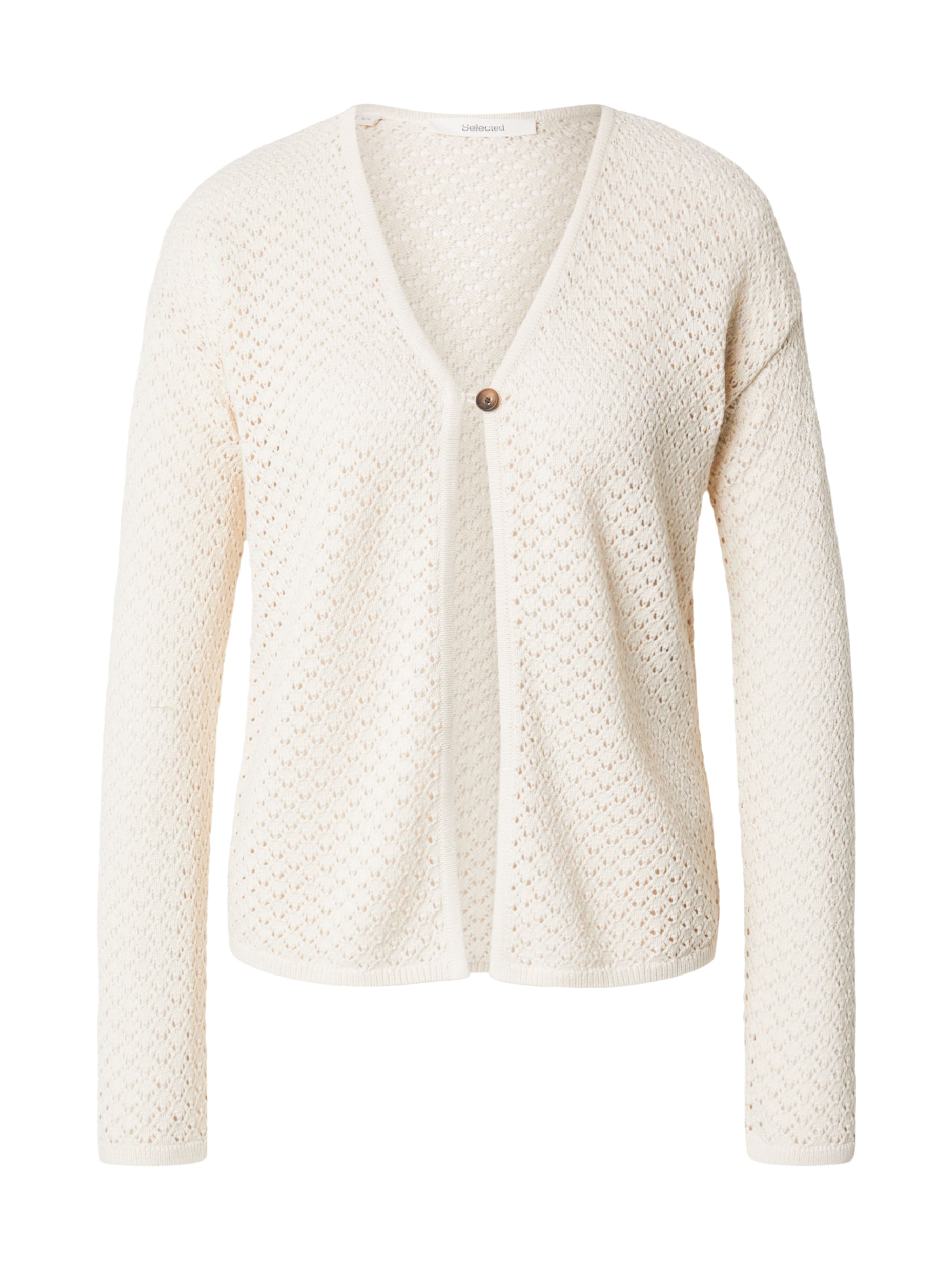 SELECTED Kardigán 'SLFIVY' - bézs: elől