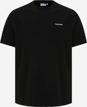 Calvin Klein Big & Tall Shirt in Black: front