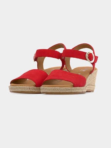 Sandales GABOR en rouge