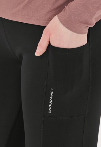 ENDURANCE Skinny Sportbroek 'Strong' in Zwart
