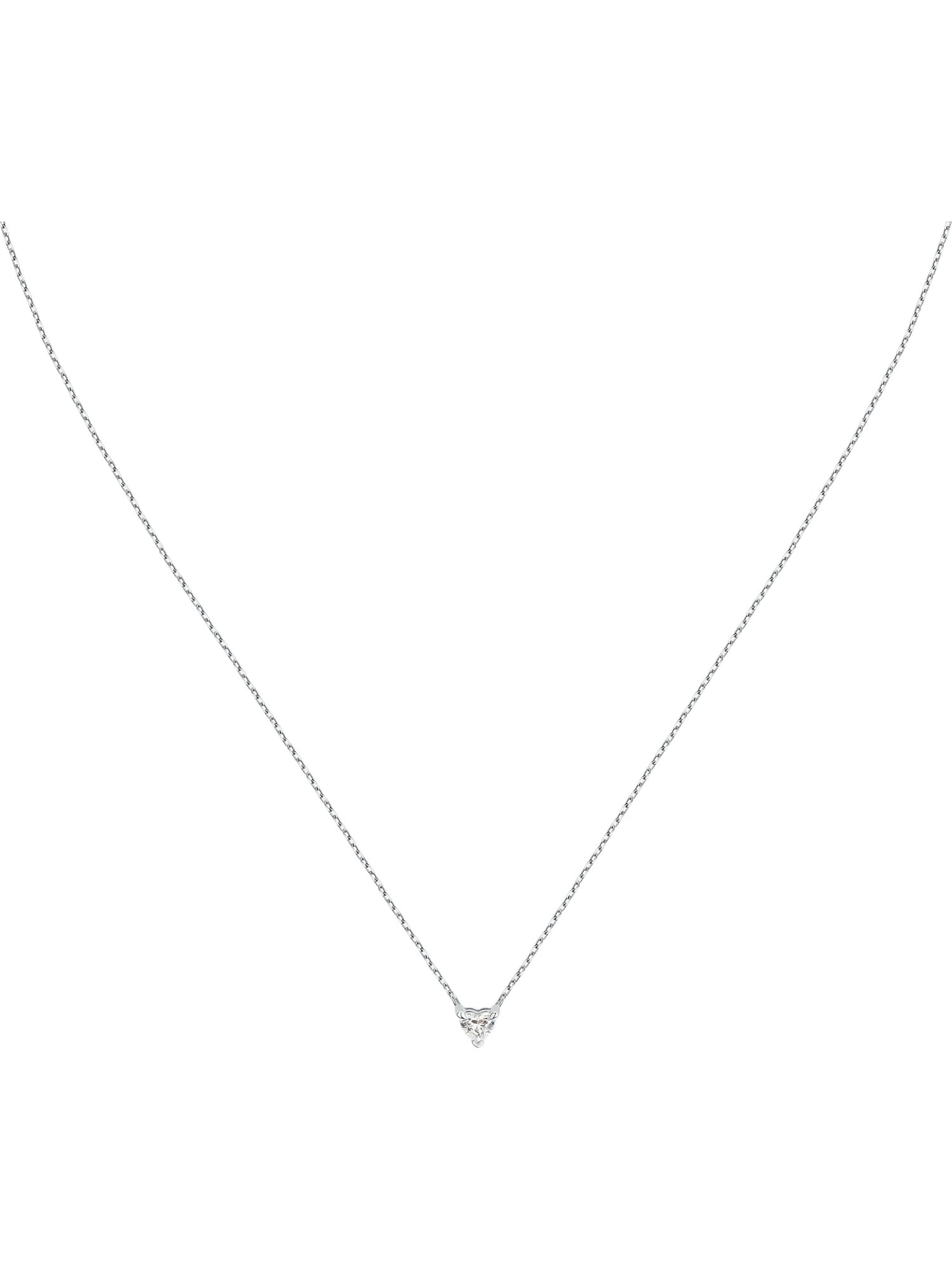 Live Diamond Kette in Silber: Vorderseite