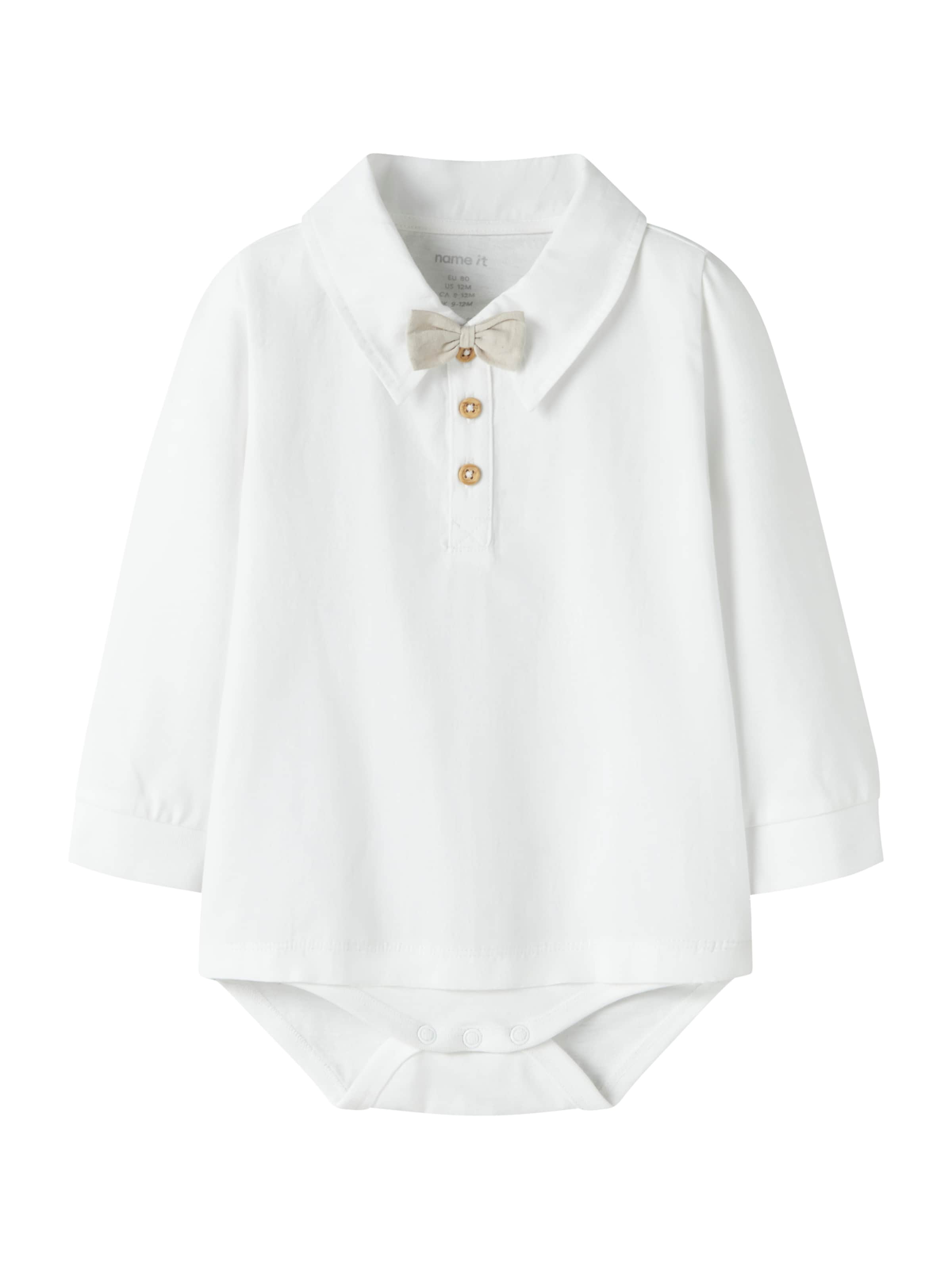 Barboteuse / body 'NBMNoller' NAME IT en blanc : devant