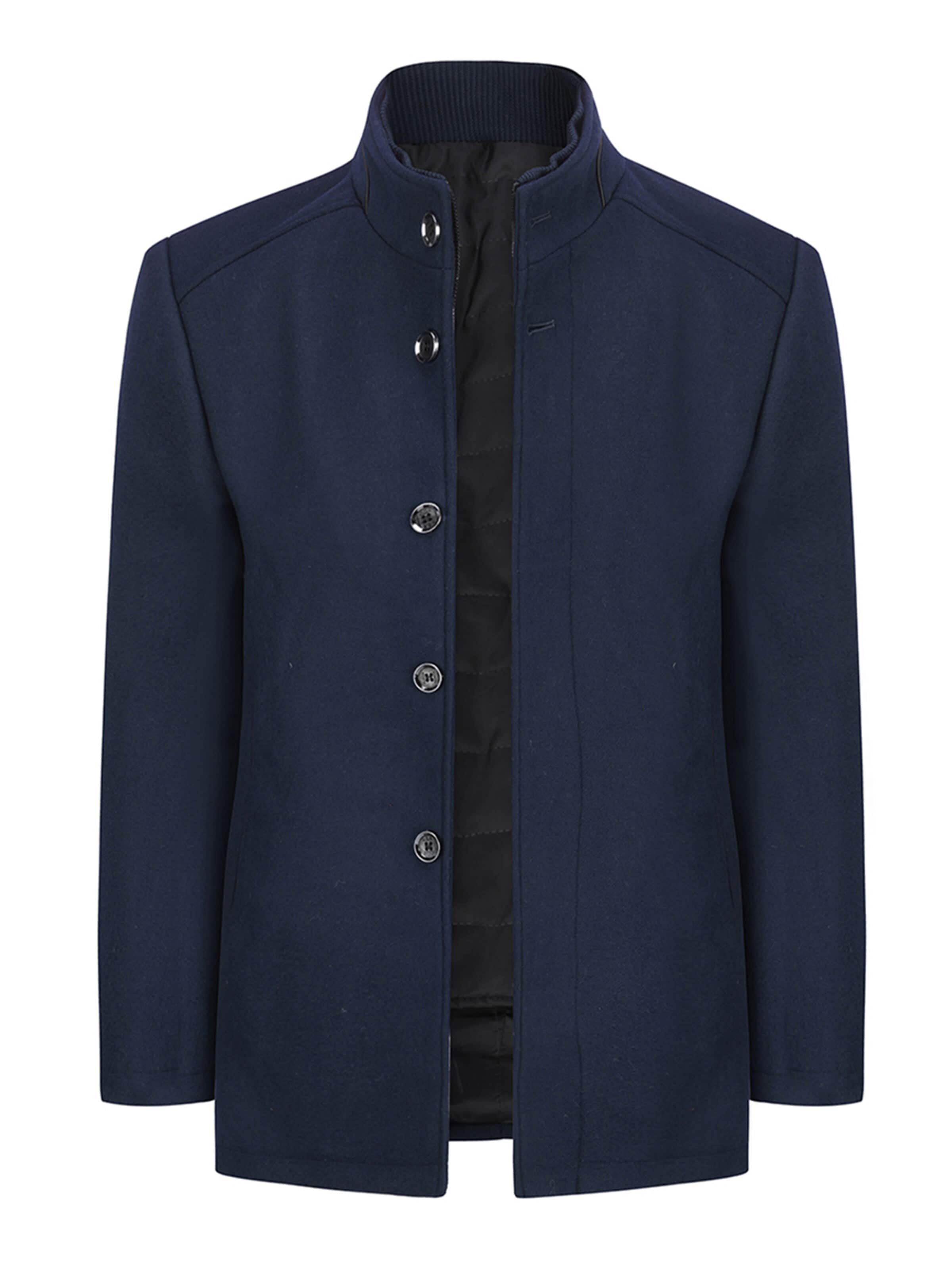 YOUTHUP Winter Coat in Blue: front