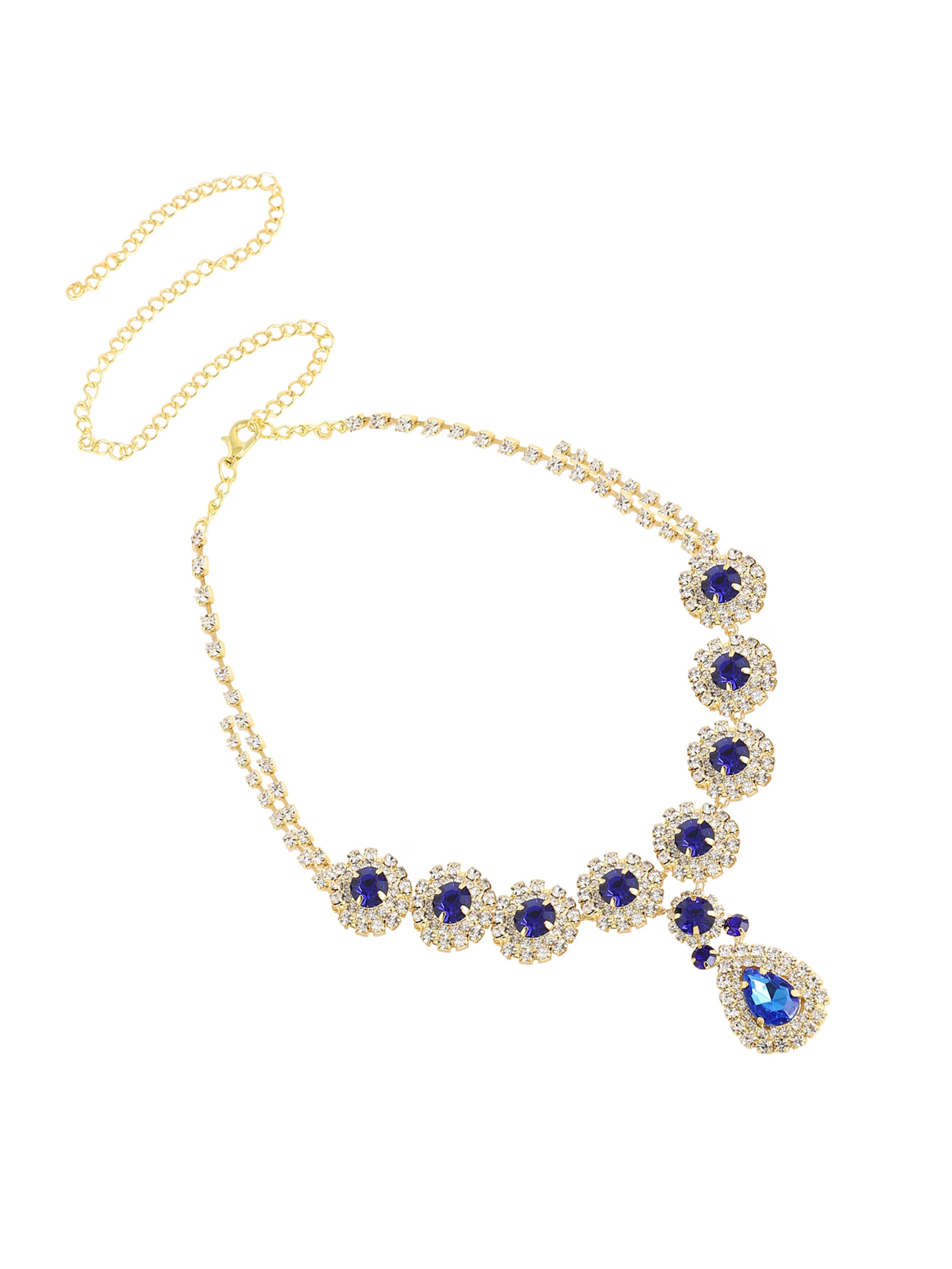 SOHI Колие за врата в синьо: отпред