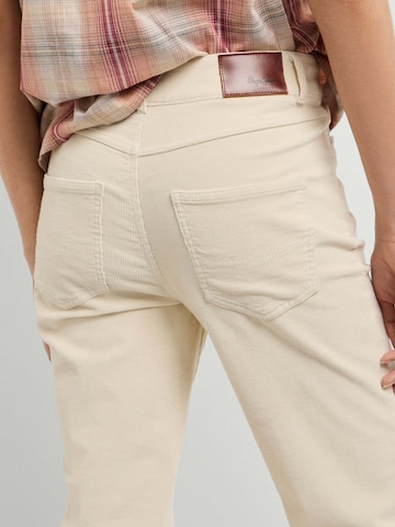 Pepe Jeans - Acampanado Pantalón 'Willa' en blanco