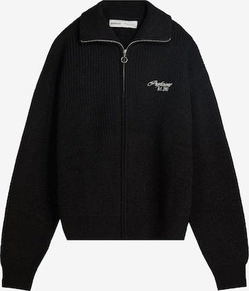 Vestes en maille Bershka en noir : devant