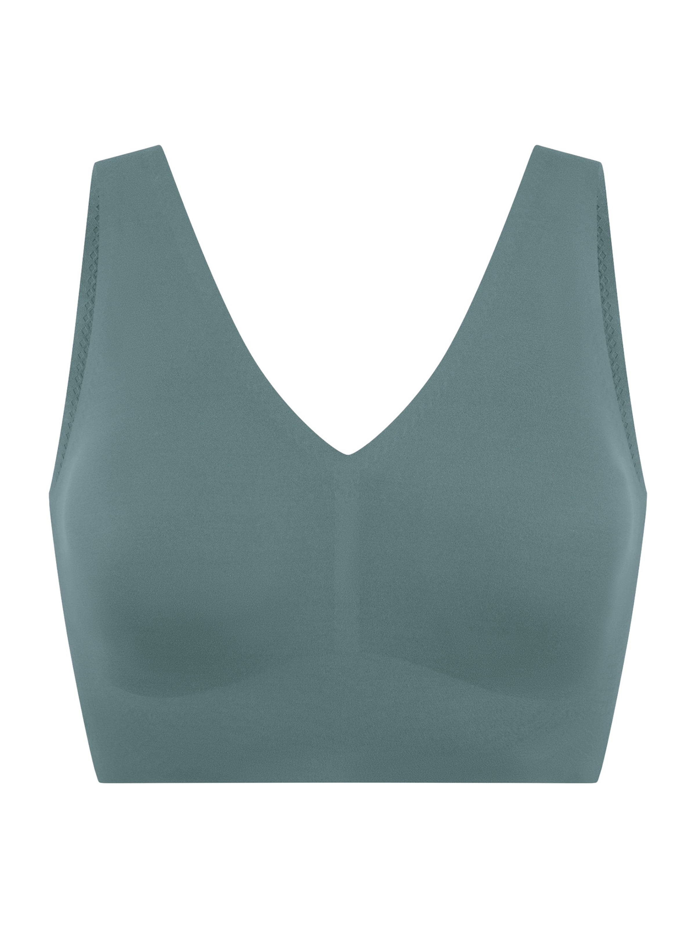 SCHIESSER Bra ' Invisible Soft Padded ' in Green: front