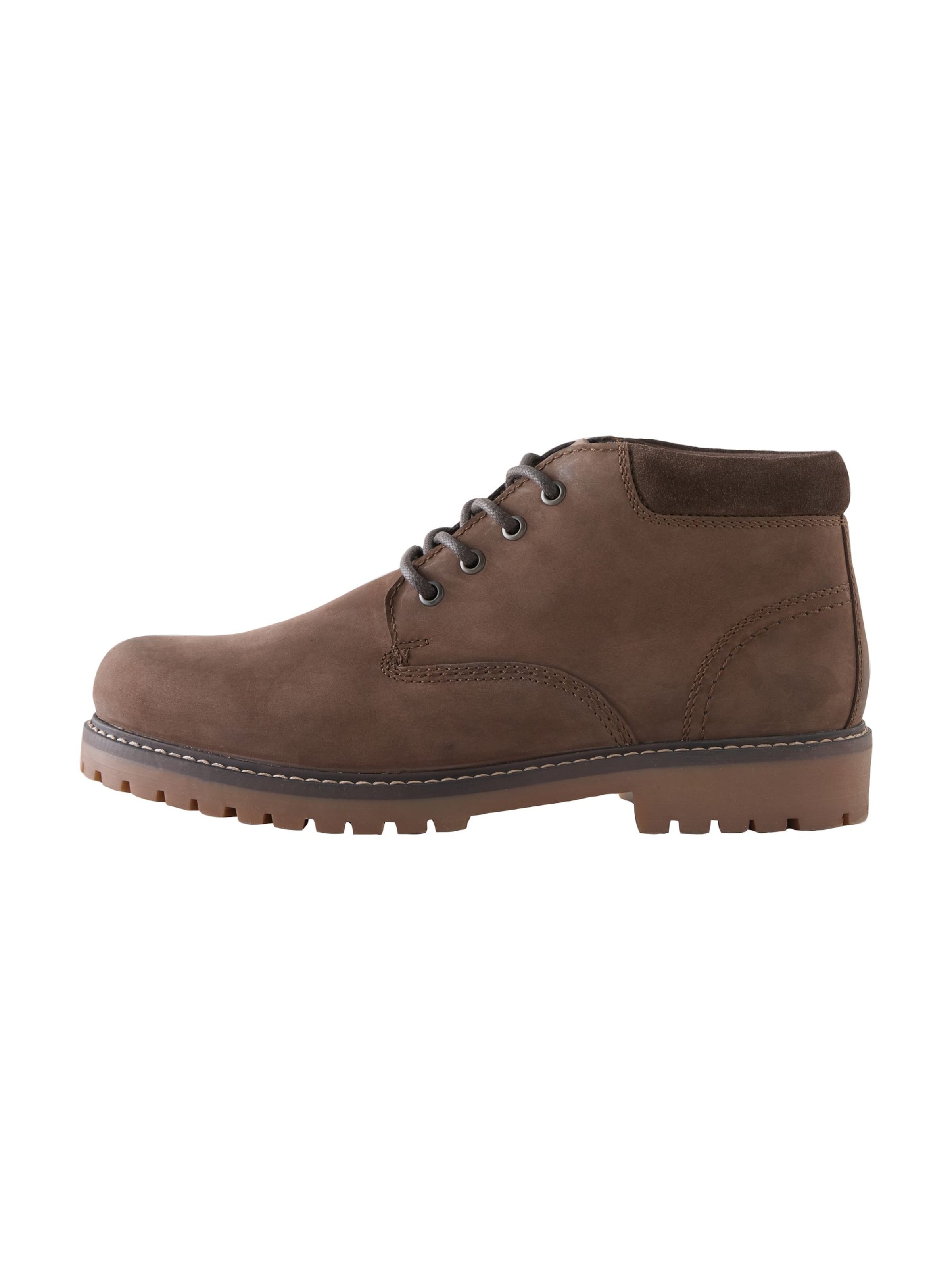 Next - Sapato com atacadores em castanho: frente