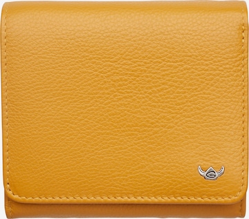 GOLDEN HEAD Wallet 'Madrid' in Yellow: front