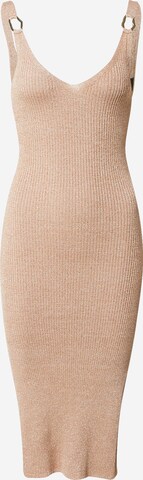 River Island - Vestido de punto en beige: frente