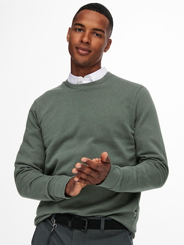 Only & Sons Regular fit Sweatshirt 'Ceres' in Groen