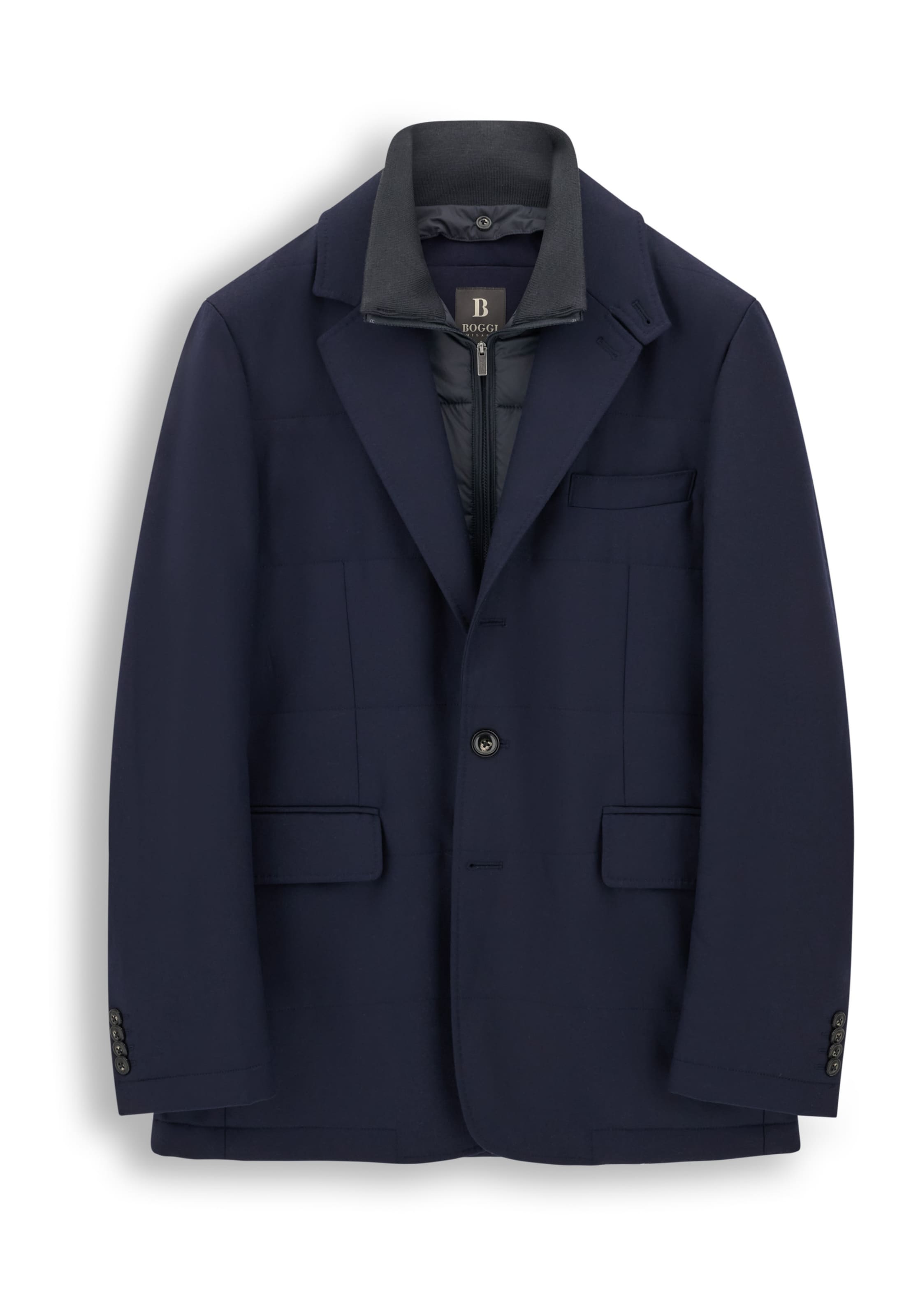 Boggi Milano Tussenjas in Blauw: voorkant