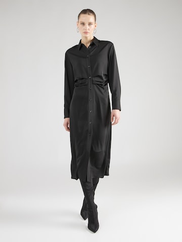 Calvin Klein Платье-рубашка в Черный: спереди