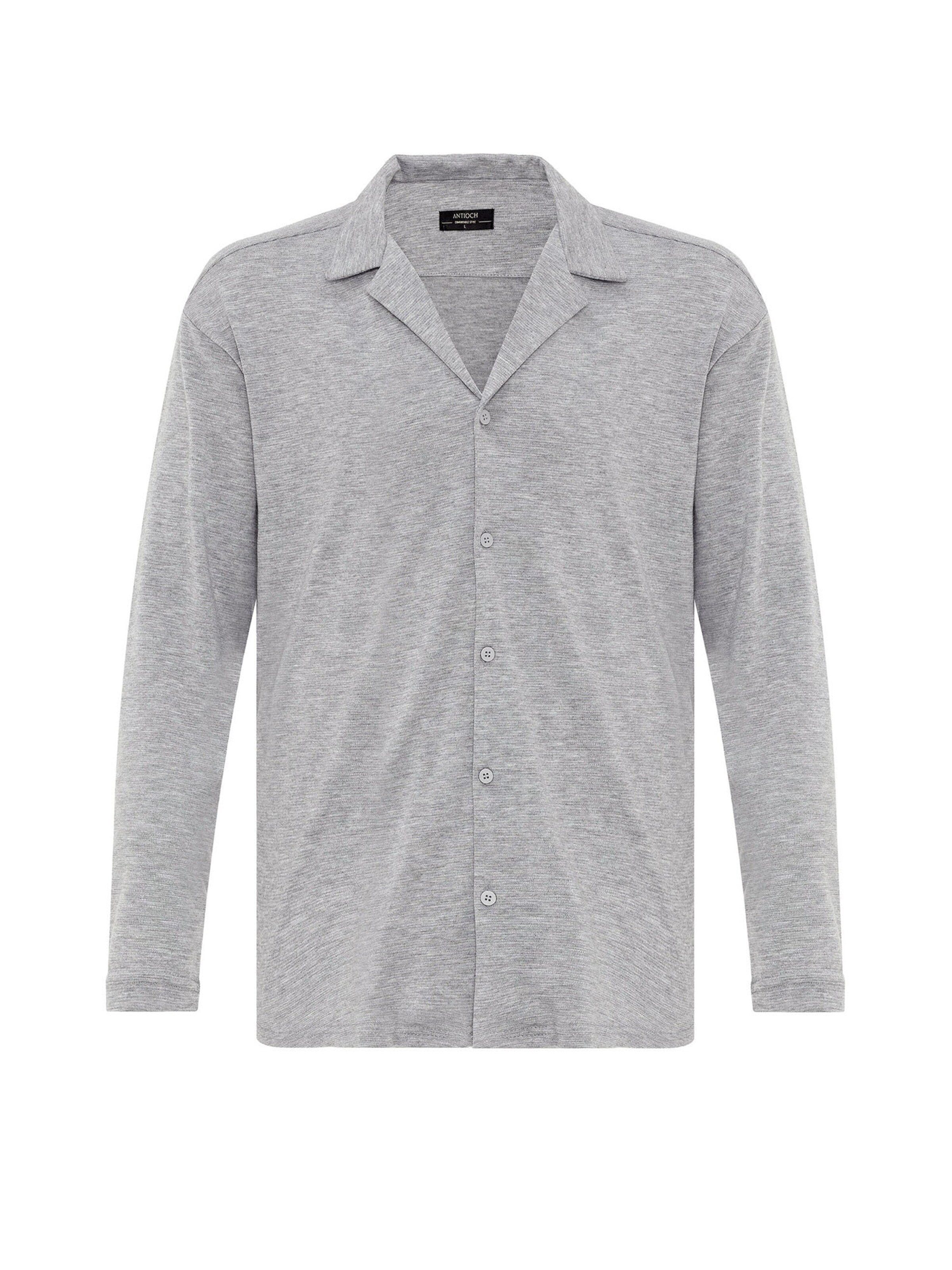 Antioch Rovný strih Košeľa - Sivá: predná strana