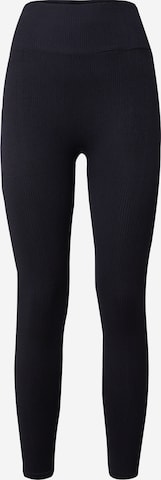 Skinny Pantaloni sportivi 'Kate' di ABOUT YOU in nero: frontale