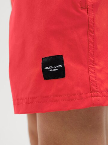 Jack & Jones Junior Kratke kopalne hlače 'JPSTMaui' | rdeča barva