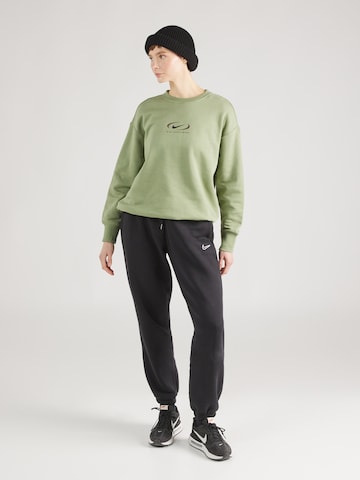 Sweat-shirt 'Swoosh' Nike Sportswear en vert