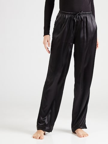 Hunkemöller Pajama Pants in Black: front