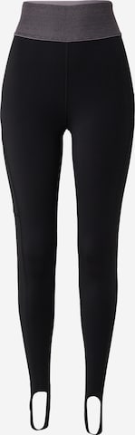 Calvin Klein Sport Skinny Workout Pants in Black: front