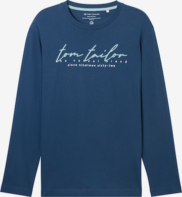 TOM TAILOR Tričko – modrá: přední strana