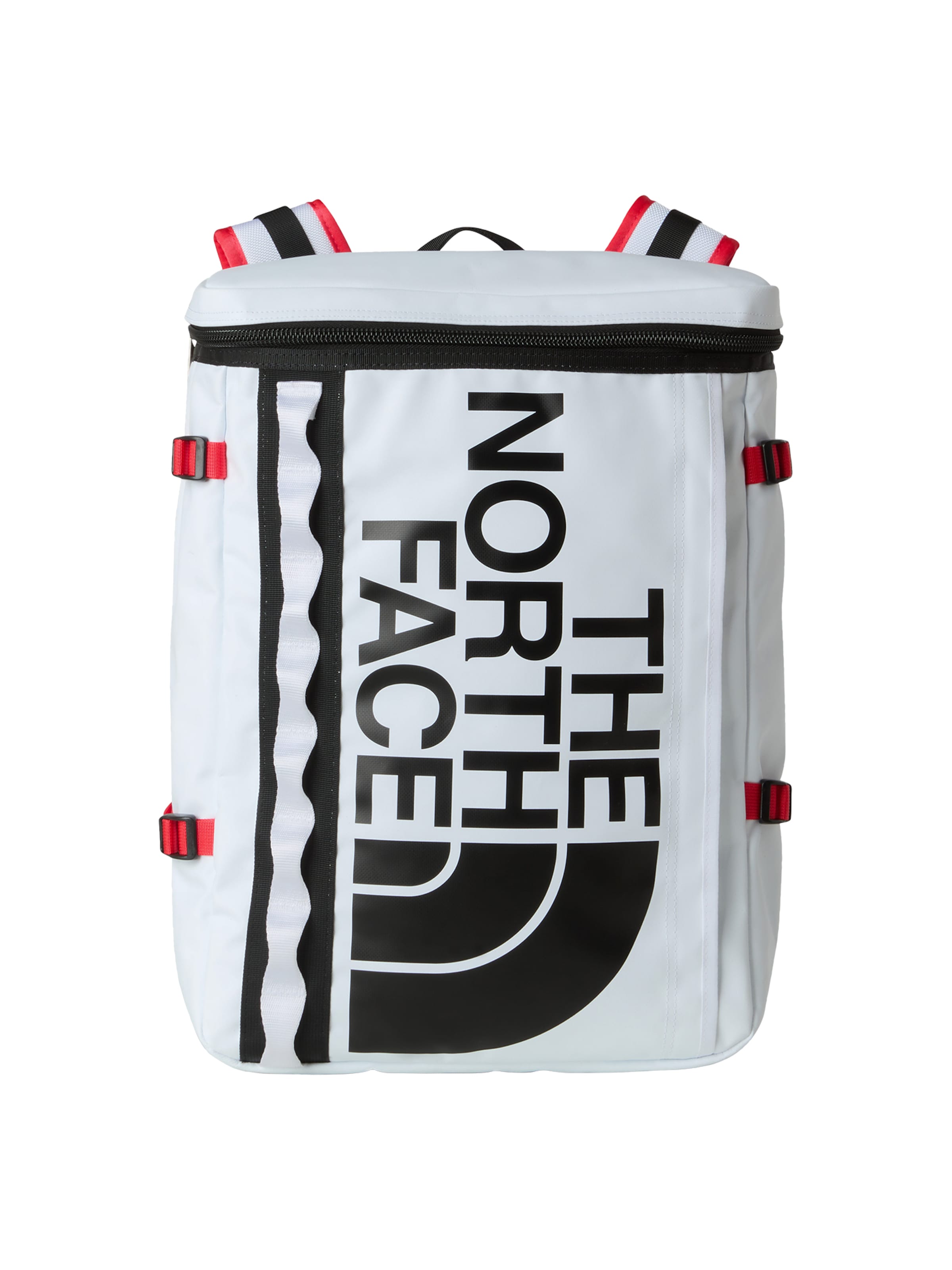 THE NORTH FACE - Mochila 'Base Camp Fuse Box' em branco: frente