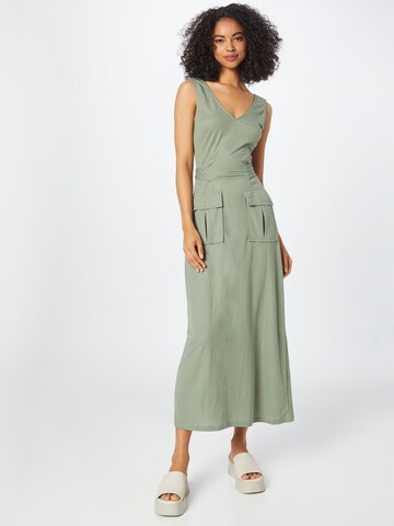 Warehouse Καλοκαιρινό φόρεμα σε πράσινο: μπροστά