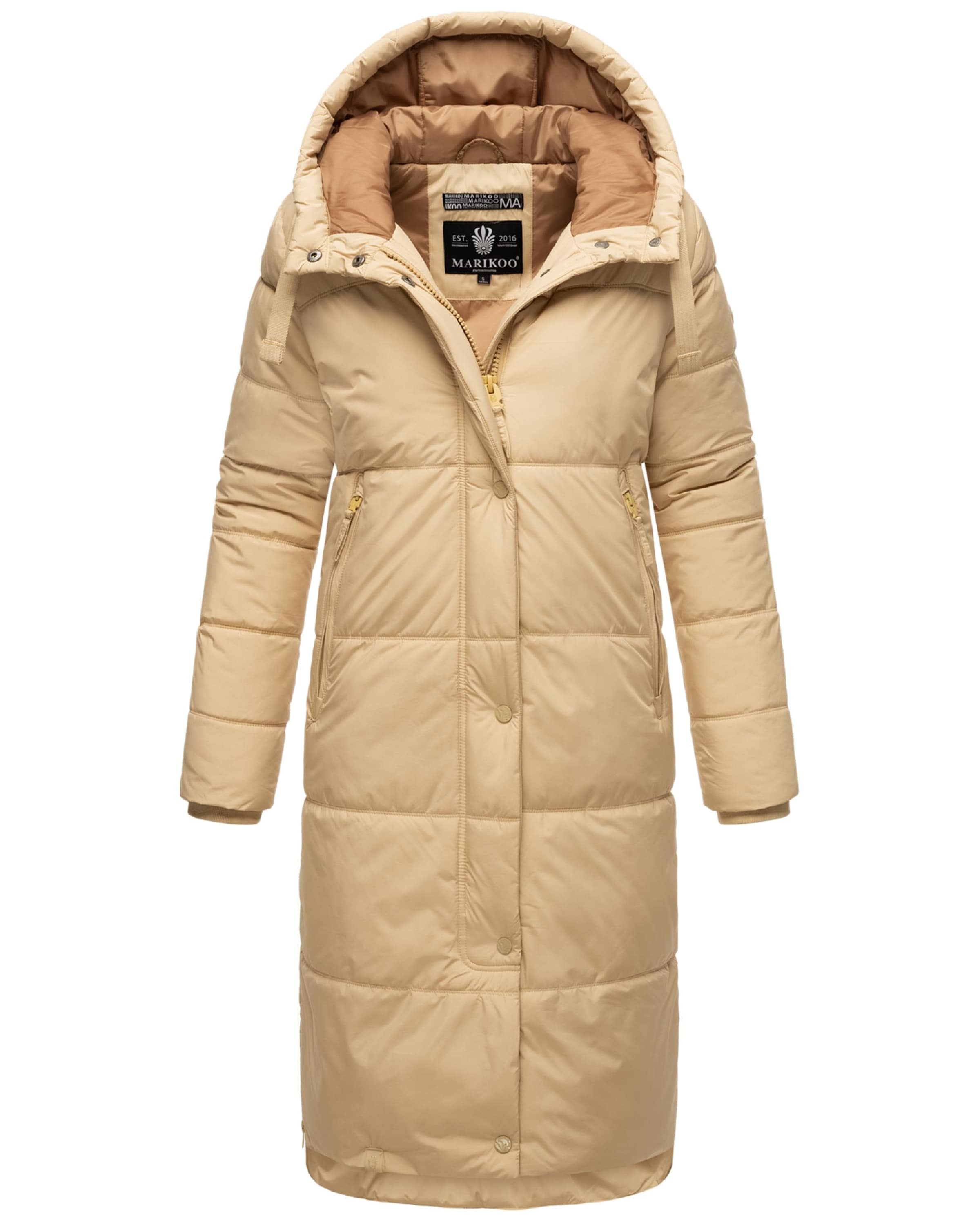 MARIKOO Vinterfrakke 'Soranaa' i beige