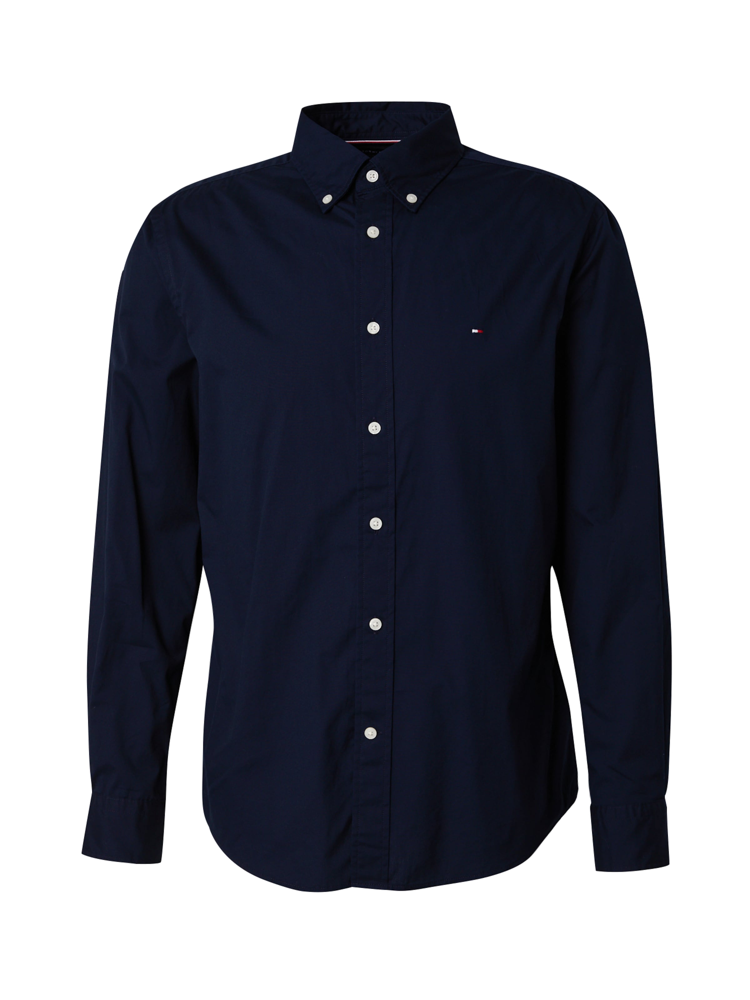TOMMY HILFIGER - Ajuste regular Camisa 'Flex' en azul: frente