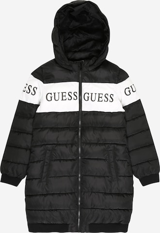 GUESS Winter Jacket in Black: front