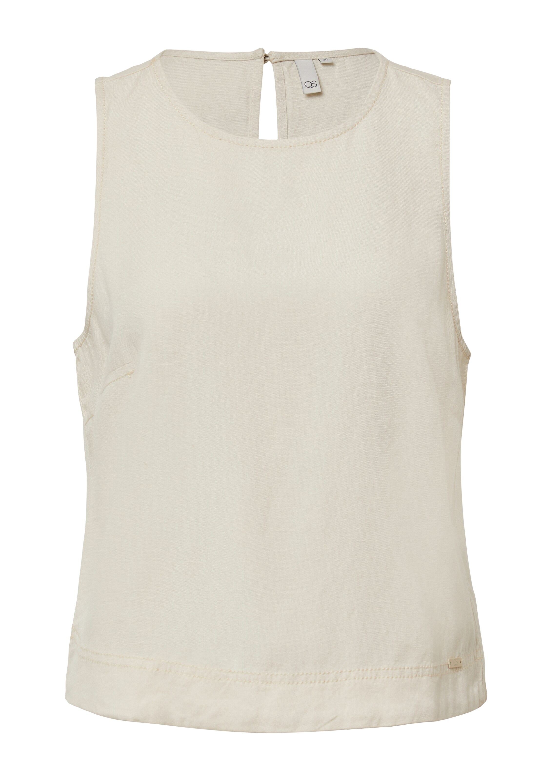 QS Bluse in Beige: Vorderseite