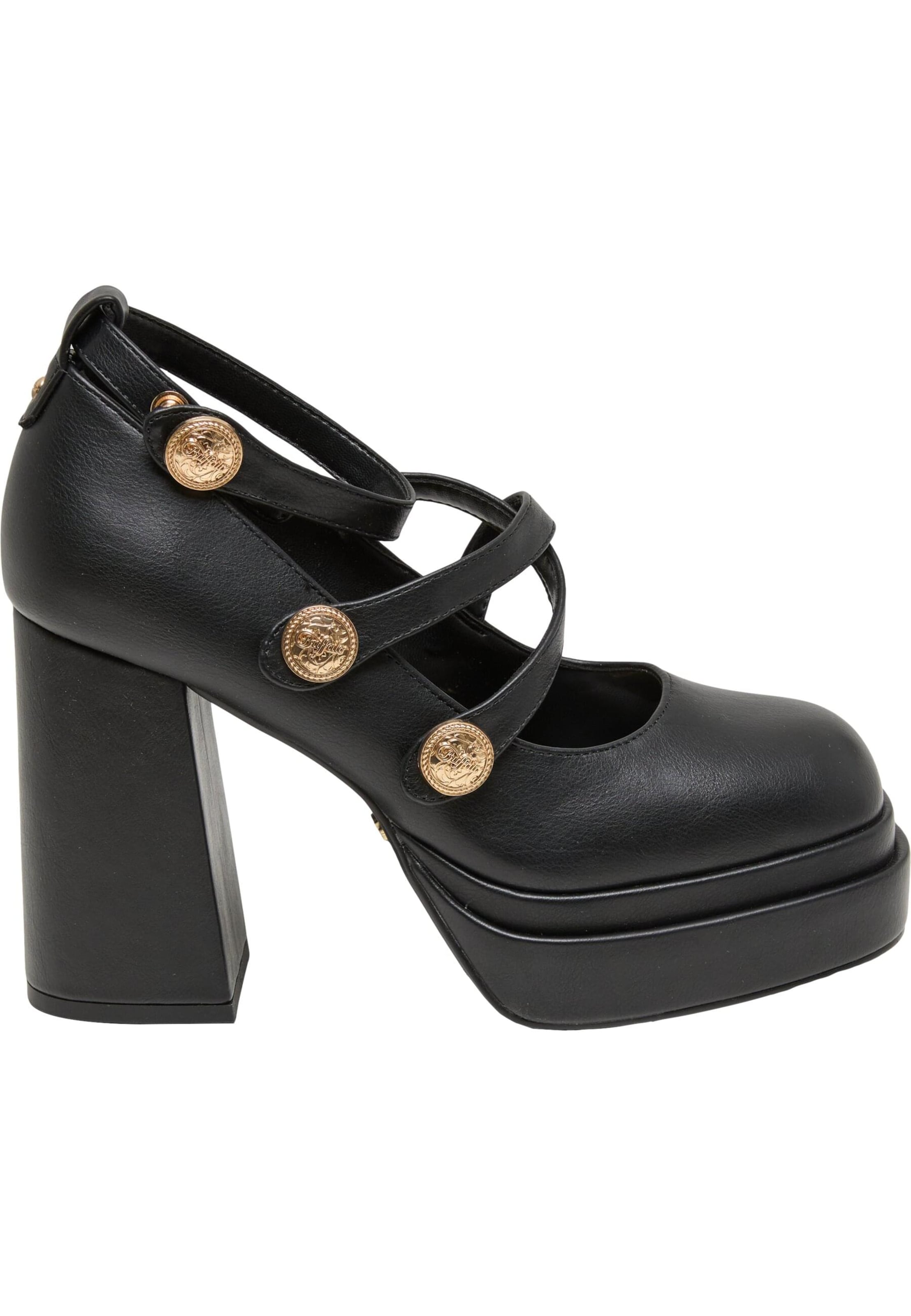 BUFFALO Lodičky 'May' – černá: přední strana