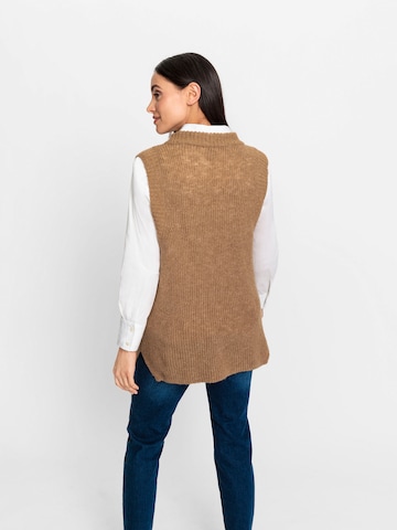 heine Gebreide bodywarmer in Beige