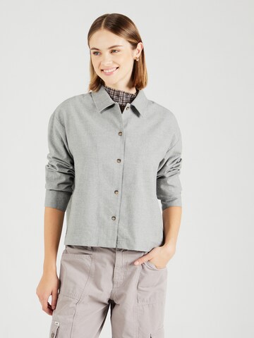 Camicia da donna 'Lupi' di mazine in grigio: frontale