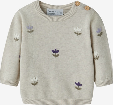 NAME IT Sweater 'NBFFaflow' in Beige: front