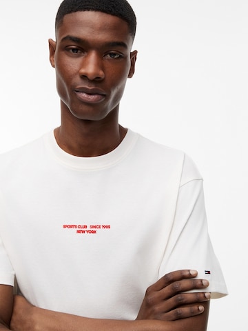 Tommy Jeans T-shirt 'SAILBOAT' i vit