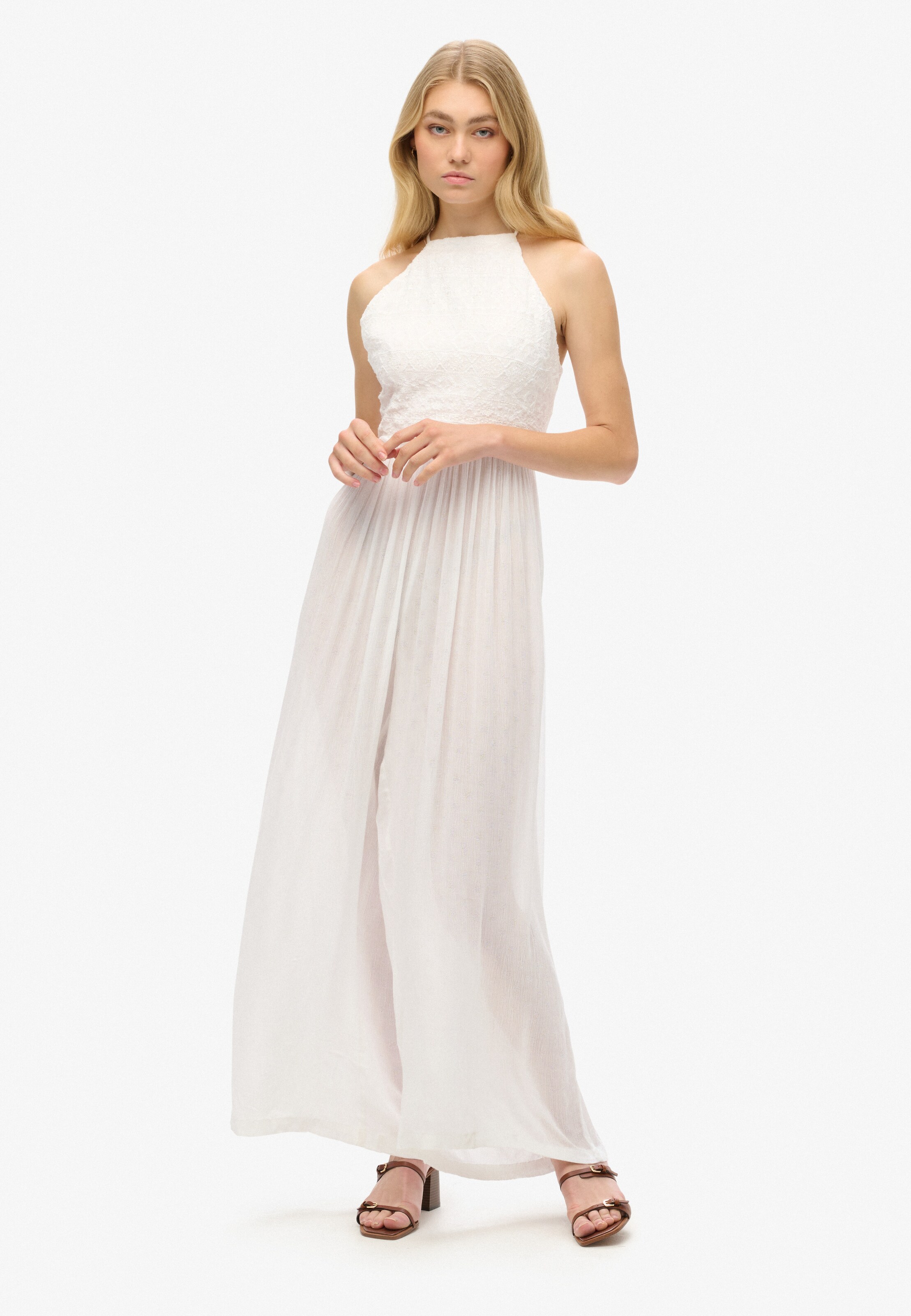 Combinaison Superdry en blanc : devant