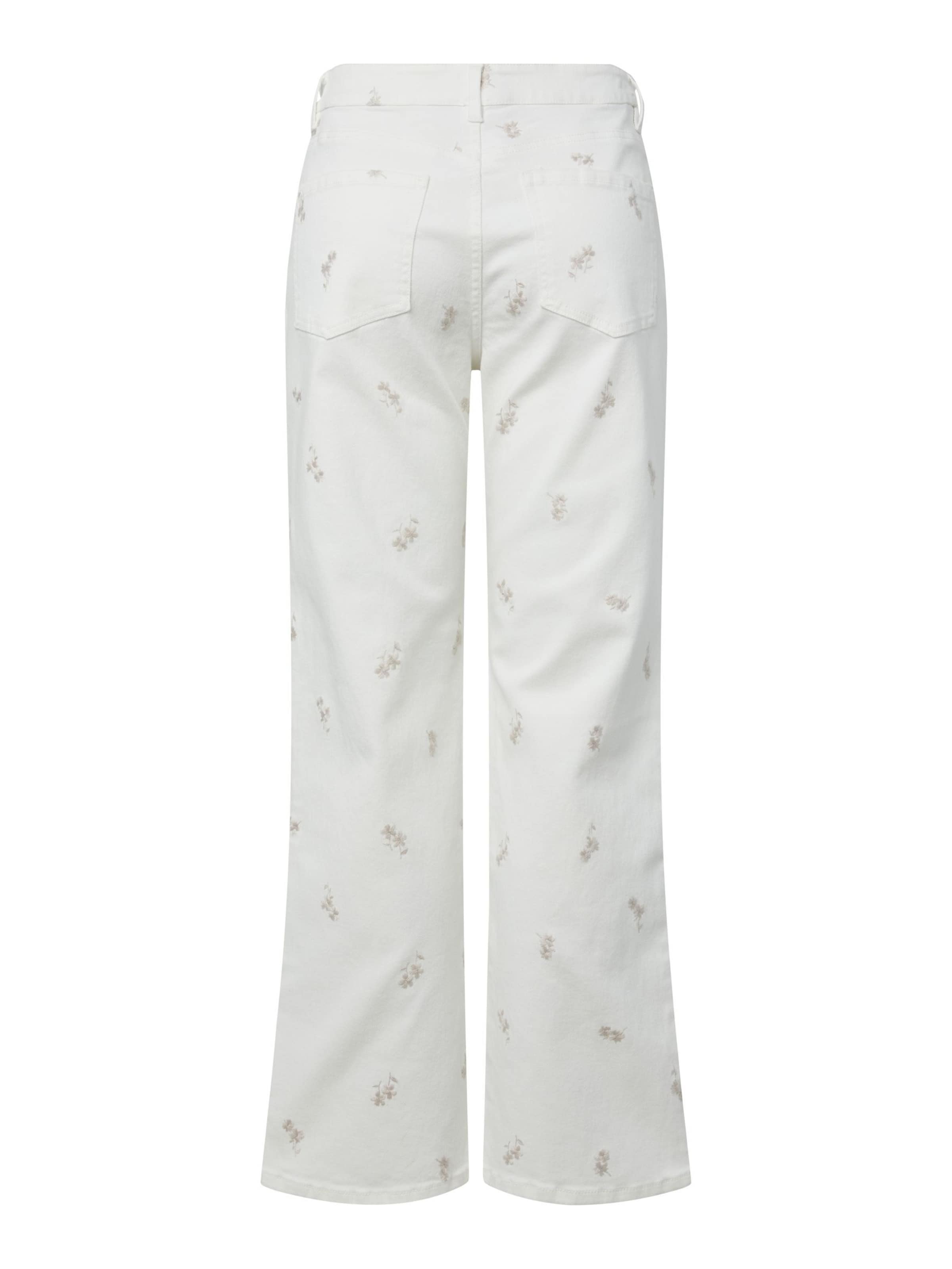 PIECES regular Jeans 'PCViolet' i hvid