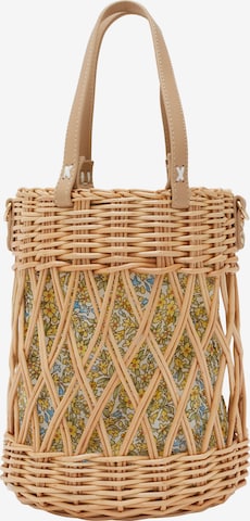 NALì Clutch Mit Innentasche CLARA in Beige: Vorderseite