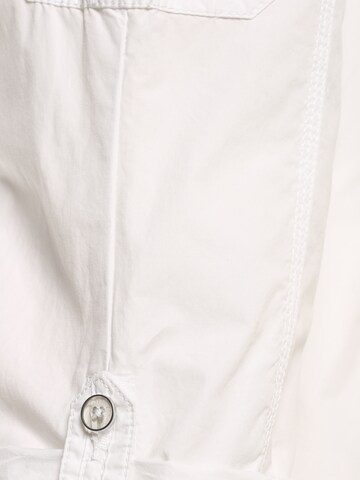 Regular Pantalon cargo Franco Callegari en blanc