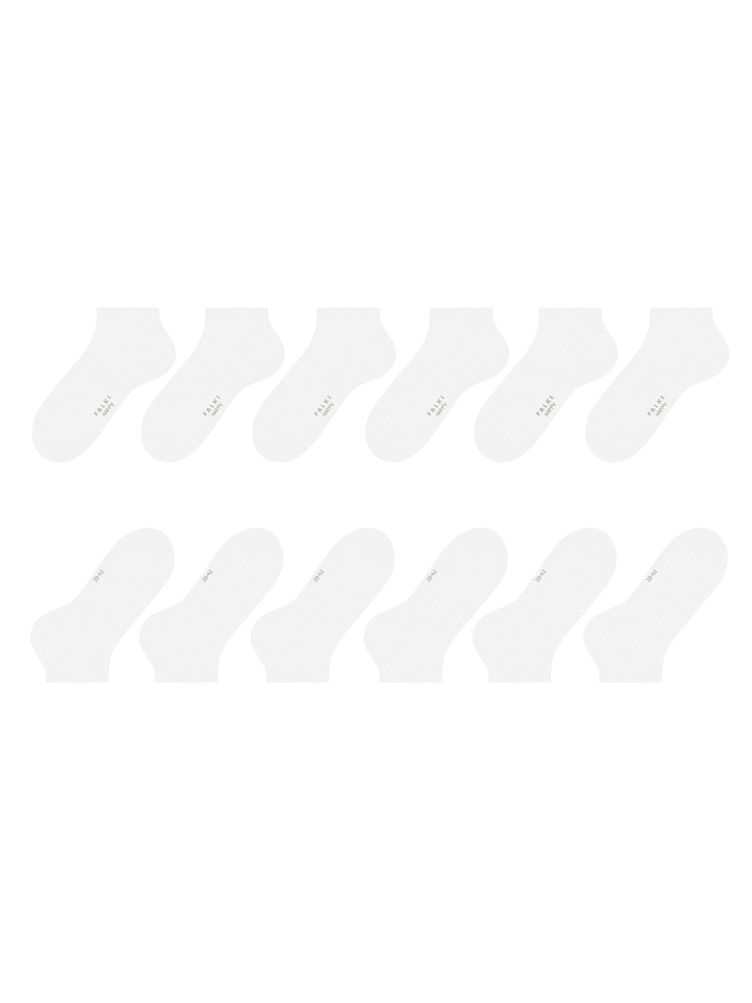 FALKE Socks 'Happy 6-Pack' in White