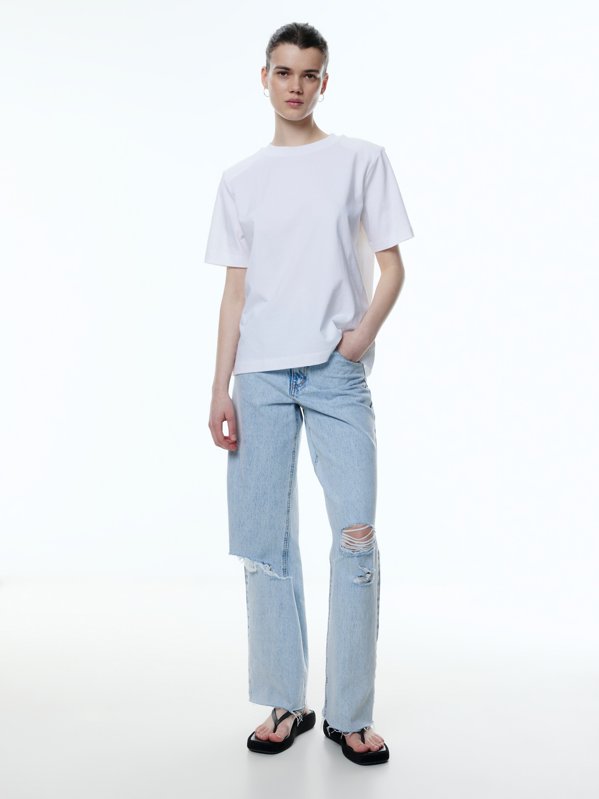 EDITED Producten Shirt 'Mele' Wit