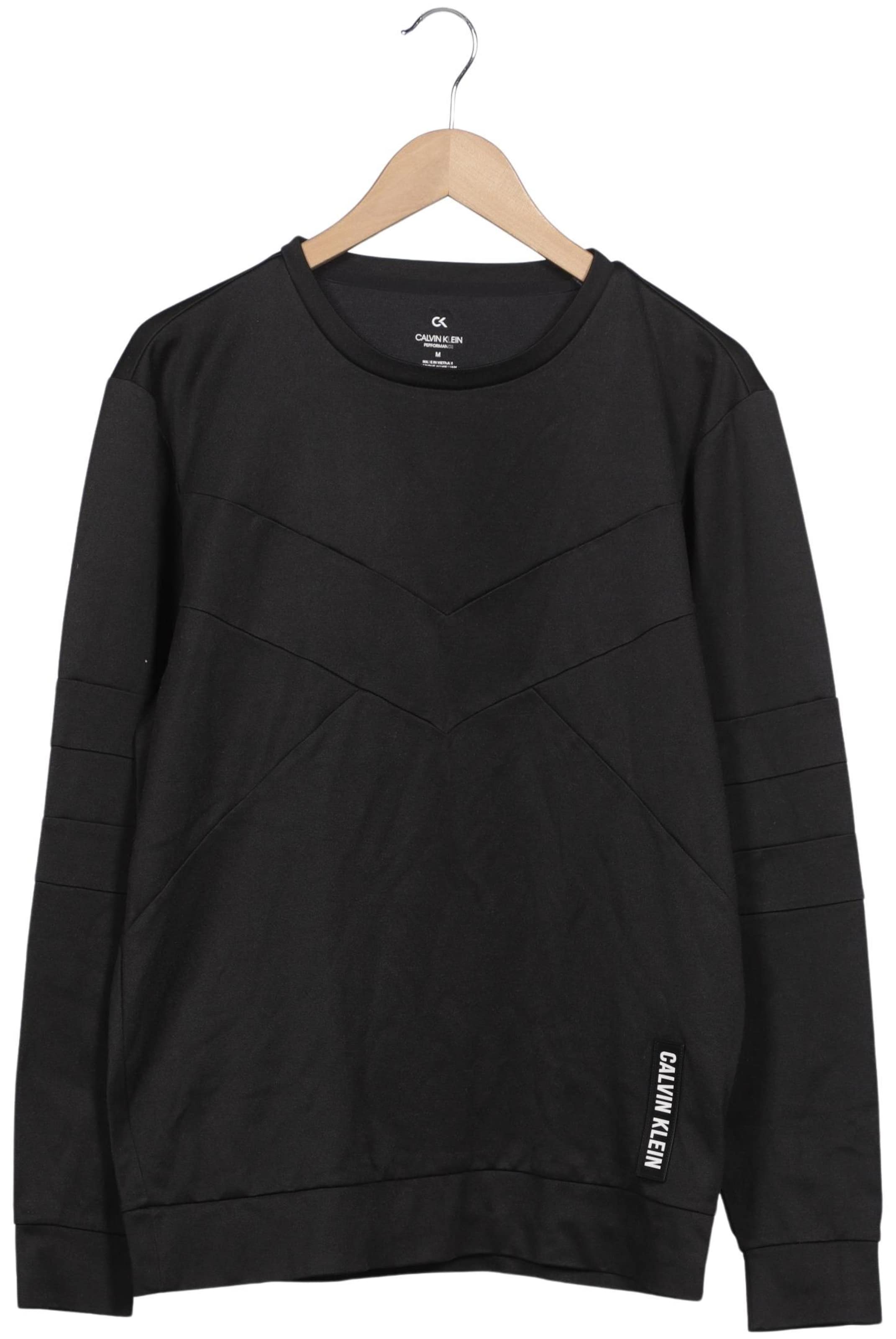 Calvin Klein Sweatshirt & Zip-Up Hoodie in M in Black: front
