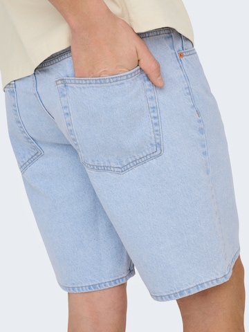 Regular Jean 'ONSEdge' Only & Sons en bleu