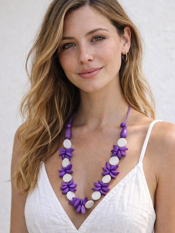 COLLEZIONE ALESSANDRO Necklace 'Edith' in Purple