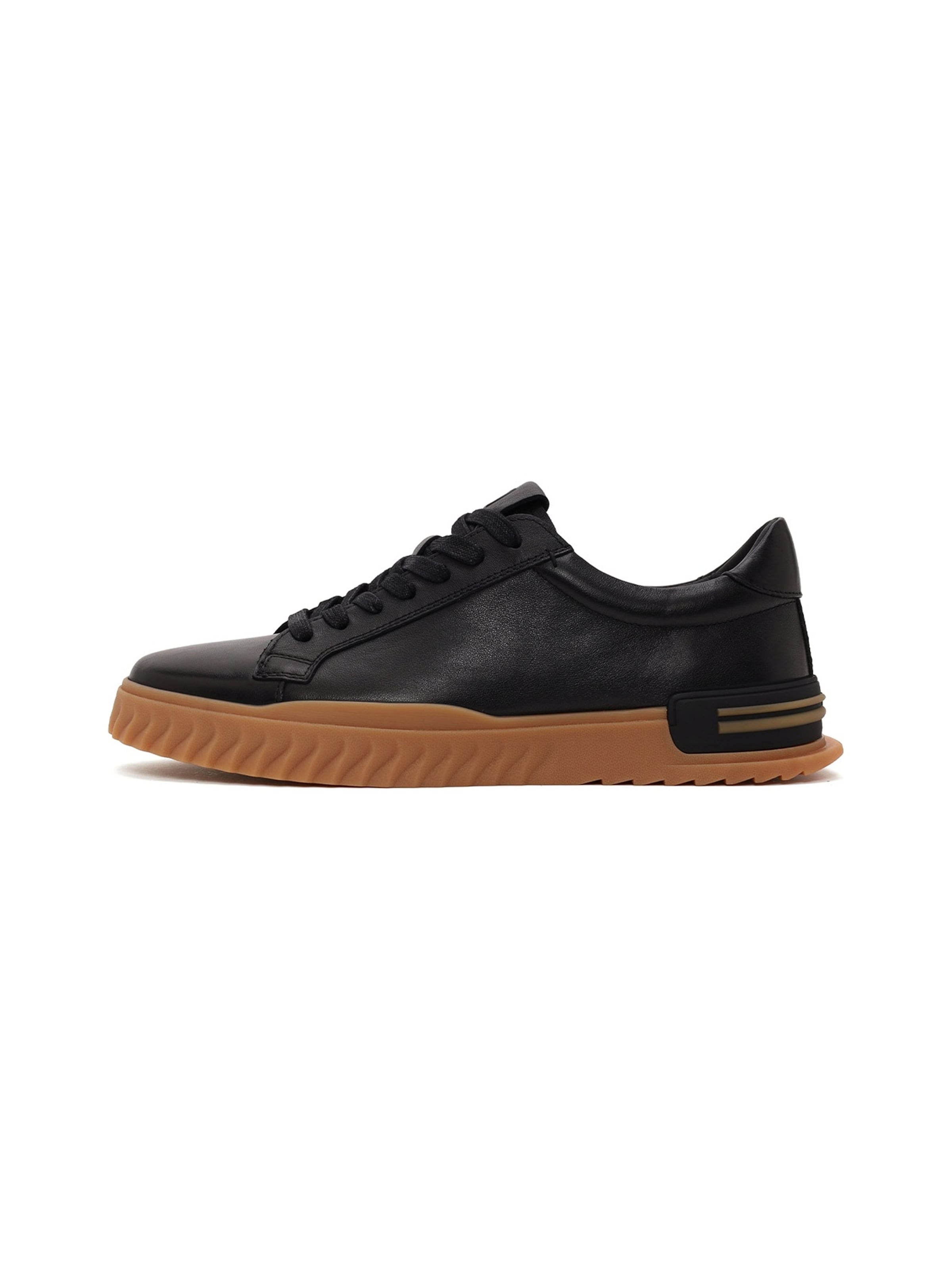 Sneaker low de la Derimod pe negru: față