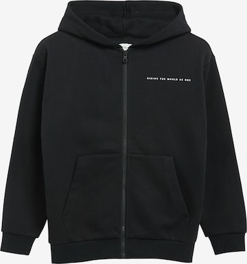 Veste de survêtement s.Oliver en noir : devant