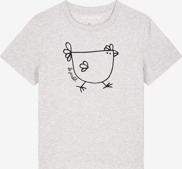 Watapparel Shirt ' Le poulet - das Huhn ' in White: front